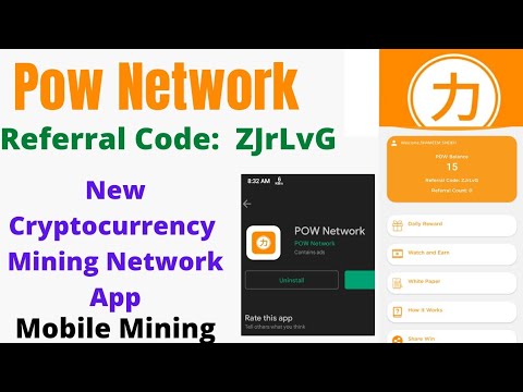 Pow Network | Pow Coin | Mobile Mining | #pow #pownetwork #powcoin #crypto #cryptocurrency  #pi #nft