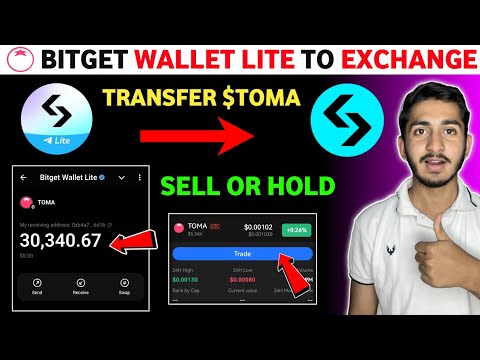 How to transfer $TOMA from bitget Wallet lite to bitget exchange | Tomarket token sale