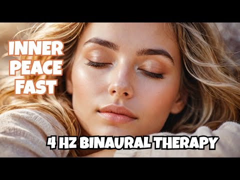 4 Hz Binaural Beats & ASMR Water Sounds for Stress Relief & Deep Sleep