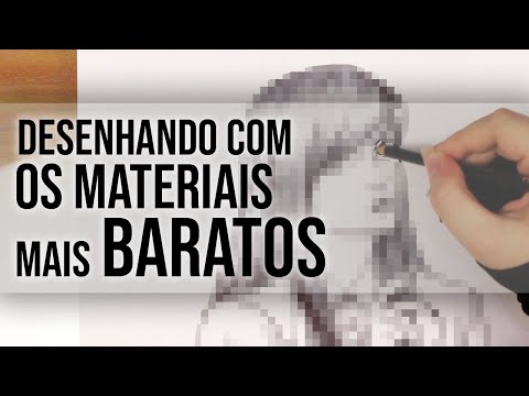 DESENHANDO EM 1 HORA usando 4 MATERIAIS MUITO BARATOS