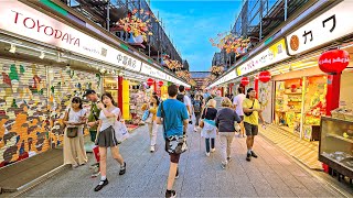 Tokyo Evening walk around Asakusa, Japan • 4K HDR