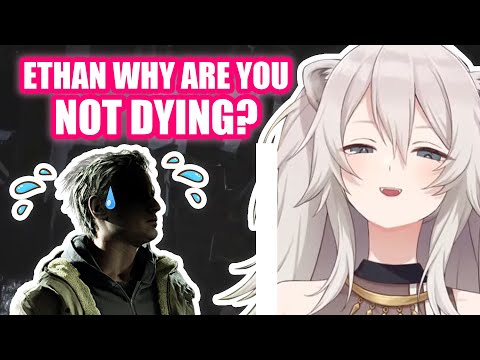 Botan Questioning How Ethan Lives Through Unbelievable Situations in RE 8【Hololive English Sub】