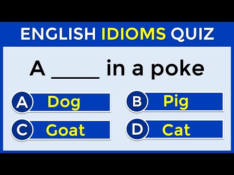 English Idioms Quiz | CAN YOU SCORE 30/30? | 96% CANNOT! #challenge 68