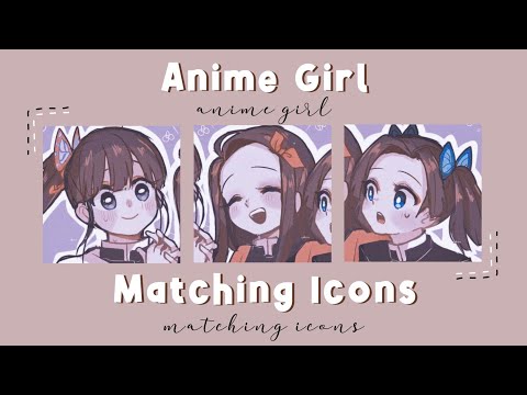 Aesthetic Anime Girl Matching Icons (part 3)