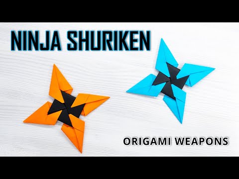 Ninja Weapons from Paper - Make Shuriken!