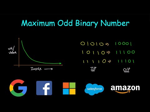 Maximum Odd Binary Number | Leetcode #2864