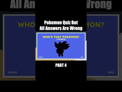 Pokemon Quiz But All Answers ARE WRONG! (PART 4)! #shorts #pokemon