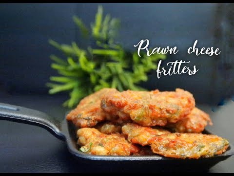 Prawn cheese Fritters / kids special/ Starters /Asheescookbook