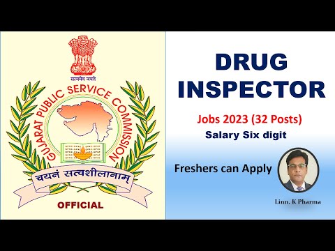 Drug Inspector Recruitment 2023 || Drug Inspector Vacancies 2023 || GPSC Drug Inspector Jobs 2023