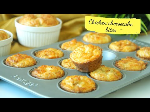 Chicken cheesecake bites || Savoury Cheesecake || Ramadan 2020 || Asheescookbook