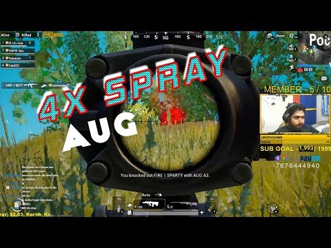 AUG+4X SPRAY OP | PUBG KANNADA HIGHLIGHTS | THE GEEK INDIA