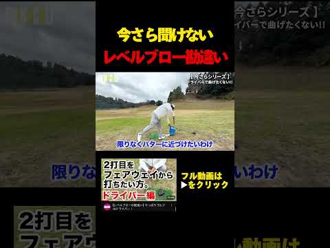 【レベルブローの勘違い】やっぱりゴルフはドライバー！ #真木ロイ  #shingolf#クララ