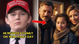 Barron Trump Helps a Family Reunite on New Year’s Day, Their Response Will Brings You in Tears