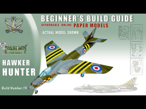 BEGINNERS GUIDE - HOW TO BUILD FIDDLERS GREEN MODEL   HAWKER HUNTER