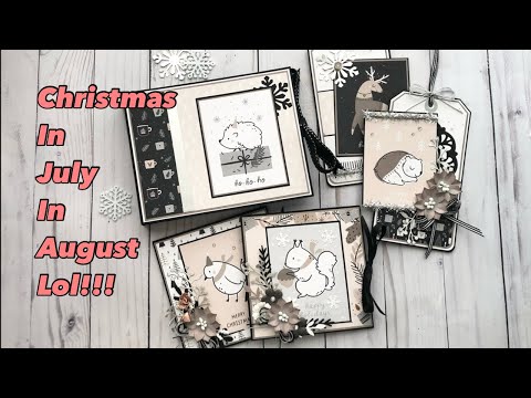 Xmas in July in August 2023 🤣! Use up those scraps- Mini Folio Album plus extras and tutorial!