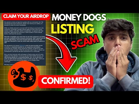 Money Dogs SCAM😡 ||Moneydogs Airdrop Listing Date Tokens Withdrwal Start | $MDOGS Airdrop