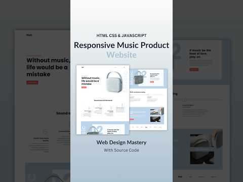 Responsive Product Landing Page Using HTML CSS And JavaScript  #design #webdevelop #htmlcsstutorial
