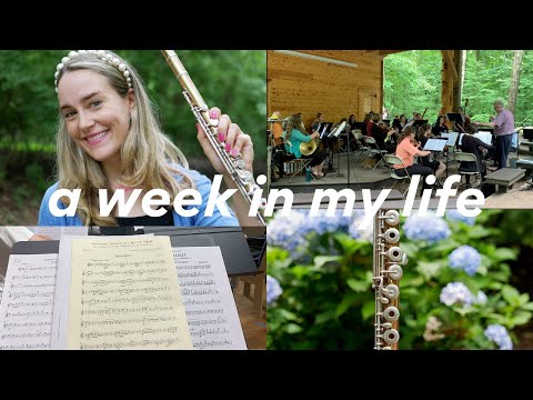 a week in my life vlog - orchestra concert in the mountains! [katieflute vlogs]