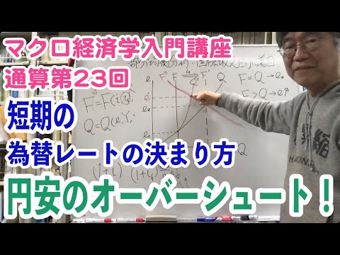 松尾匡のマクロ経済学入門講座：シリーズ４「為替レートはどうやって決まる？」第12回（通算第23回）「短期の為替相場決定(前編)——国際収支均衡の部分均衡分析」