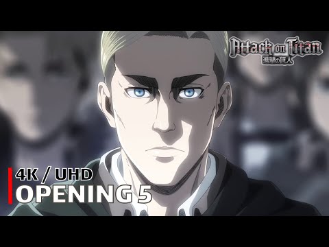 Attack on Titan - Opening 5 【Shoukei to Shikabane no Michi】 4K / UHD Creditless | CC