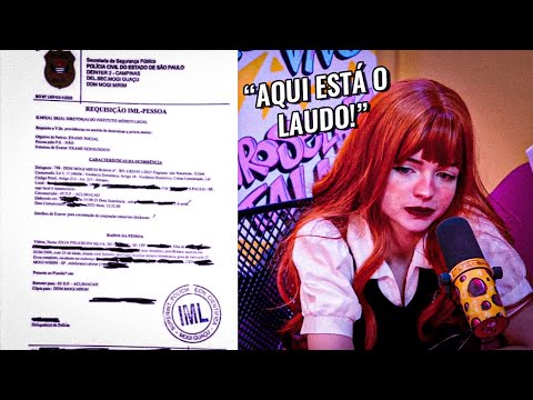 RALUCA mostra DOCUMENTO POLICIAL carimbado pelo IML