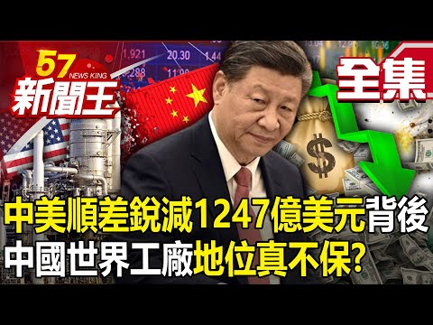 Behind the sharp decline in China-U.S. surplus by US$124.7 billion...