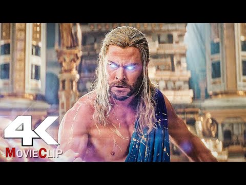 Thor Vs Zeus - Fight Scene - Thor: Love and Thunder (2022) HD |