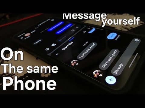 Message yourself on THE SAME PHONE