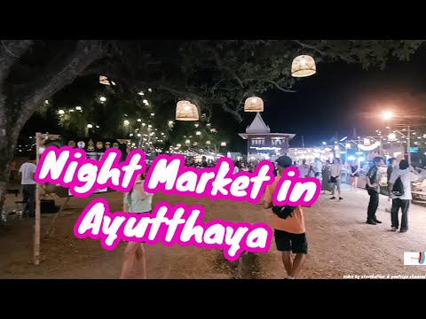 Night market of the old capital of Thailand #thailand #ayuthaya #nightmarket #อยุธยา #ตลาดกลางคืน