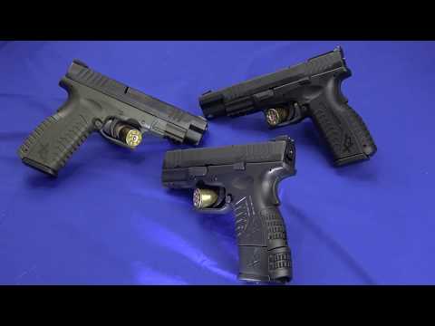 Comparing the 3 Springfield XDm sizes: 3.8, 4.5 & 5.25