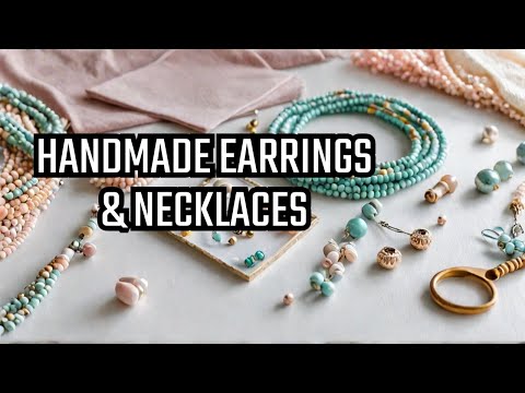 How to Make Beaded Earrings and Necklaces by Hand (EASY DIY)