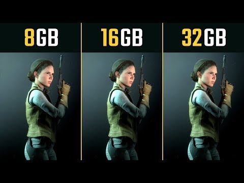 8GB RAM vs. 16GB RAM vs. 32GB RAM (5 Games)