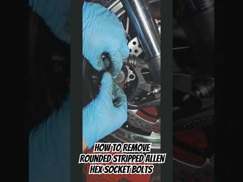 How to remove rounded stripped allen hex socket bolts(Как открыть слизанный шестигранный болт).