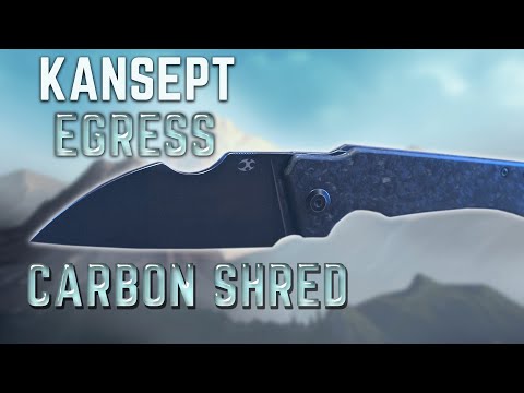 Kansept Egress knife - carbon shred handle