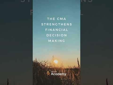 The CMA strengthens financial decision making.