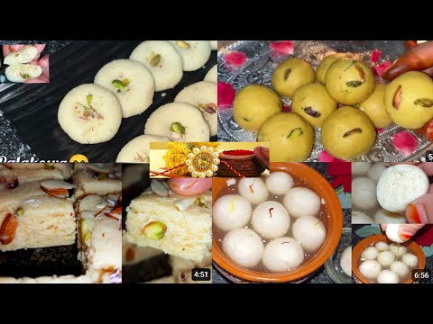 4types of Rakshabandan sweets ||How to make 4 types of sweets in telugu || Festival sweets #sweets