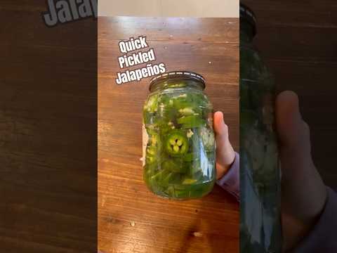 Today on the Homestead: Quick Pickled Jalapeño in Minutes | Easy Kitchen Staple Recipe #shorts