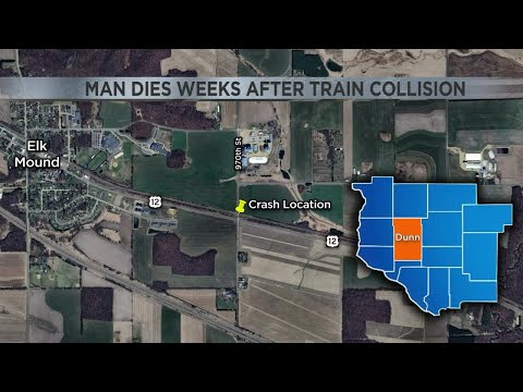 Eau Claire man dies two weeks after his SUV collides with a train in Elk Mound