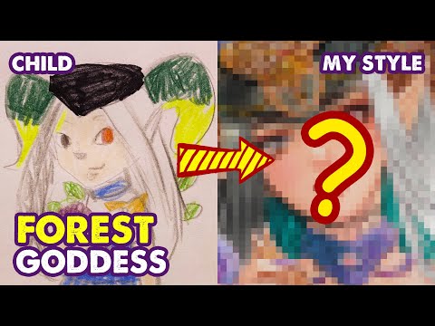 How To Draw Goddess of Forest Inspired by Greek Mythology | Huta Chan