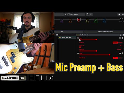 Direct In to Console Bass Tones with the Mic Preamp Block // Line 6 Helix & HX Stomp Tips