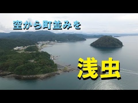 【浅虫】空から町並みを