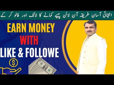 Earn Money Online From Like and Follow Make Money Online Earn From Home Online Job