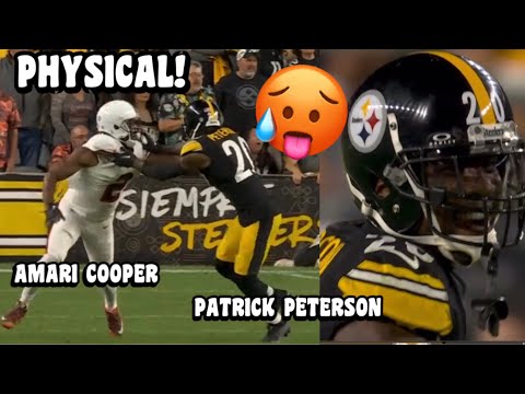 Amari Cooper Vs Patrick Peterson & Joey Porter Jr 🔥 Browns Vs Steelers 2023 highlights