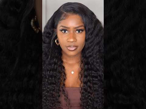 Beautiful Deep Wave Hair!!😍@AshimaryHair 6 inch deep parting space HD Lace wig install!