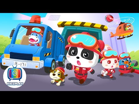 Super Panda's Earthquake Rescue | Play Safe | Kids Cartoon | Kids Videos | Baby Cartoon | KIDZPLAY