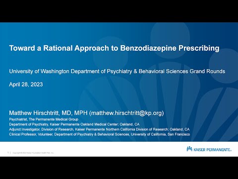 Toward a Rational Approach to Benzodiazepine Prescribing