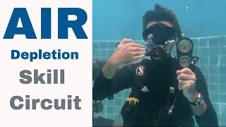 PADI Skill Circuit - Air Depletion Skill Divemaster & Dive Instructor PADI IDC Skills Circuit