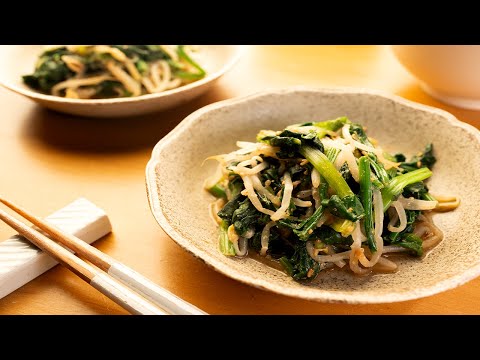 【毎日の献立の味方】10分で完成！食材2つで超簡単『ほうれん草胡麻和え』