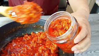 Make your own chili sauce