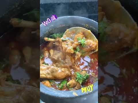 SPICY CHICKEN CURRY #villagestyle #shorts #ytshorts #chicken